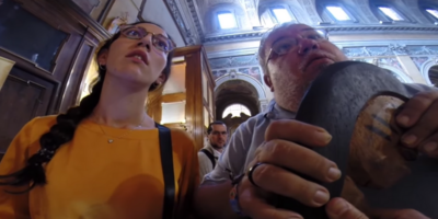 Revelan un video inédito de la extracción del ídolo de la Pachamama en Roma