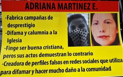 Desatan campaña infamatoria contra feligresa denunciante de sacerdote abusador, teme por su seguridad