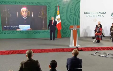 Arzobispo Rogelio Cabrera da a conocer carta del Papa Francisco en conferencia matutina del presidente de México