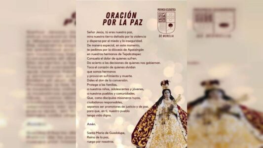 Mensaje de los obispos de la provincia eclesiástica de Morelia sobre la construcción de la paz