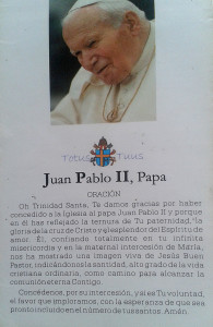 Juan Pablo II es beato desde Mayo de 2011