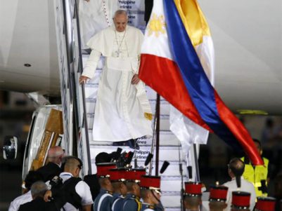 El Papa Francisco llega a Filipinas