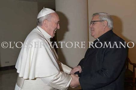 El Arzobispo de Granada con el Papa