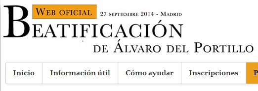 Alvaro14.org: La web de la beatificación de Álvaro del Portillo
