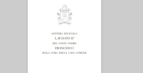 Se filtra Laudato Si’, la encíclica del Papa sobre ecología