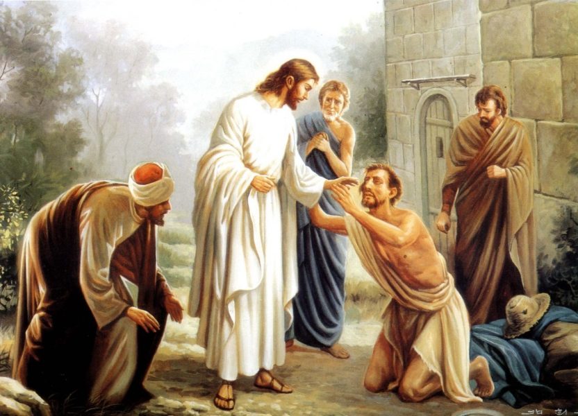 Jesús cura a muchos y multiplica los panes