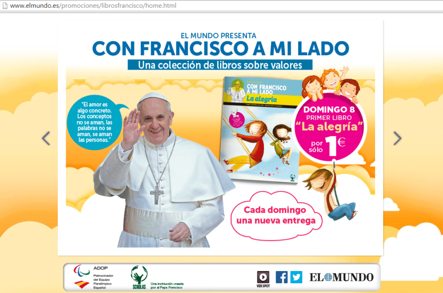 Usano il nome del Papa per promuovere l´ideologia dei generi tra i bambini