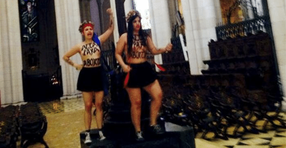 Piden dos años de prisión para las Femen que asaltaron la Almudena