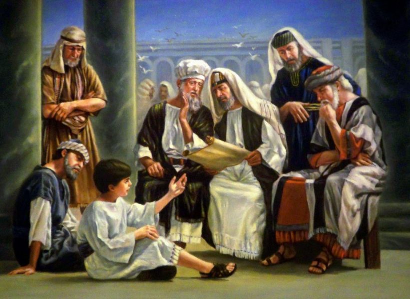 Los padres de Jesús lo encuentran en medio de los maestros