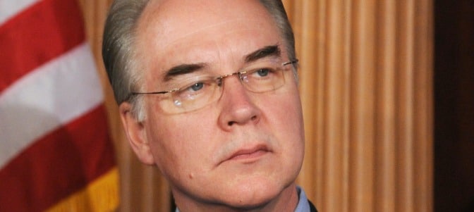 Trump elige como secretario de Salud a Tom Price, provida y crítico del Obamacare