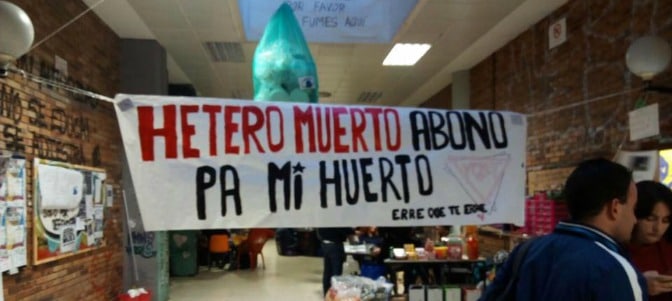 ‘Hetero muerto abono pa mi huerto’, nuevo lema del lobby gay