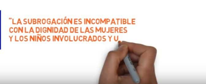 ‘Los vientres de alquiler convierten a la mujer en un producto de usar y tirar’