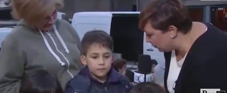 El niño al que consoló el Papa: “Repitió mi pregunta simplificándola”