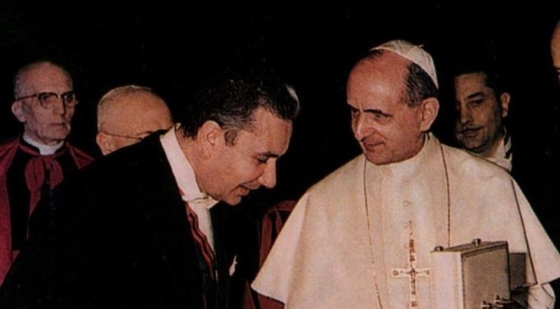Pablo VI y Aldo Moro
