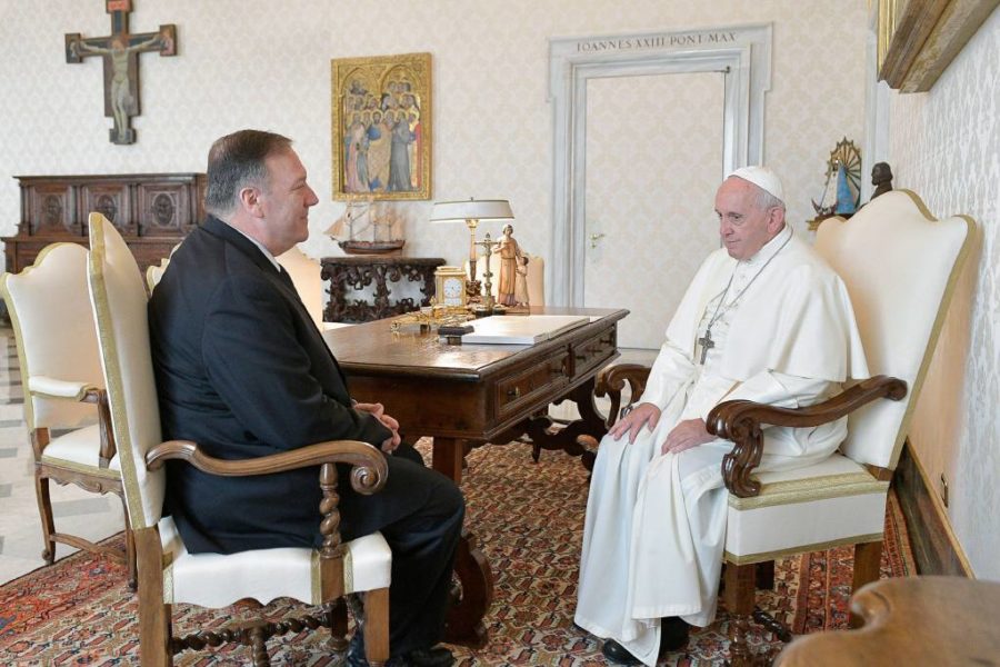 El Papa no recibirá a Mike Pompeo