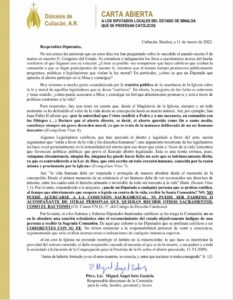 Comunicado diócesis Culiacán