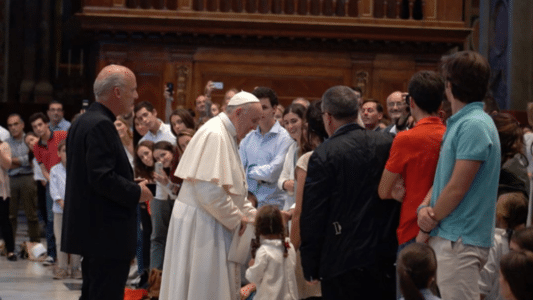 Papa y José Pedro Manglano