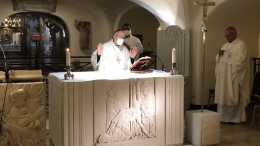 Cerro Chaves misa en San Pedro