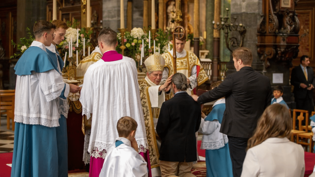 El nuevo arzobispo de París confirma a un grupo de jóvenes con el rito Tradicional