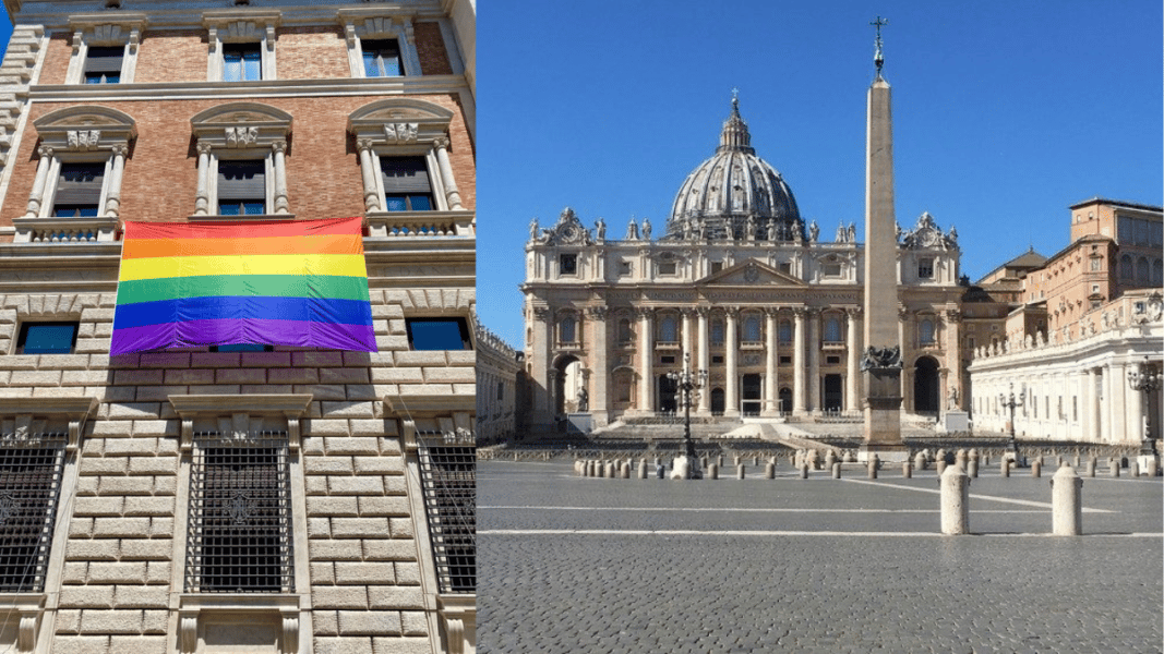 La embajada de EEUU ante la Santa Sede cuelga la bandera gay