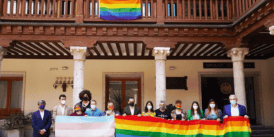 Bandera arco iris Valladolid