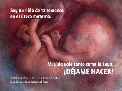 cartel aborto Jóvenes por España