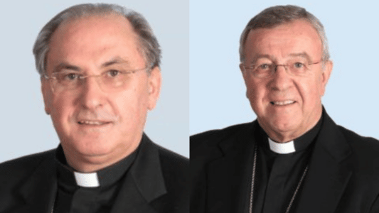 Celso Morga, arzobispo de Mérida-Badajoz y Sebastiá Taltavull, obispo de Mallorca