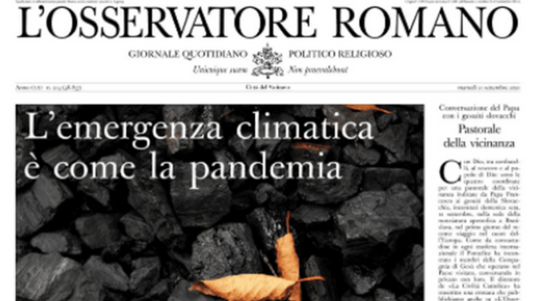 El Osservatore pagano y los ecologistas de sacristía