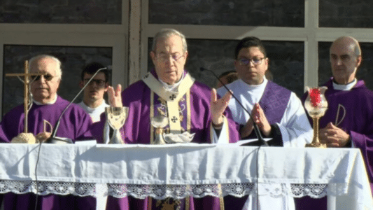 Monseñor Francisco Pérez, arzobispo de Pamplona
