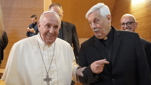 Francisco con Arturo Sosa, líder de los jesuitas