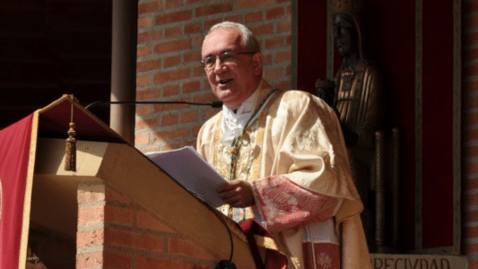 Ángel Pérez Pueyo, obispo de Barbastro en Torreciudad