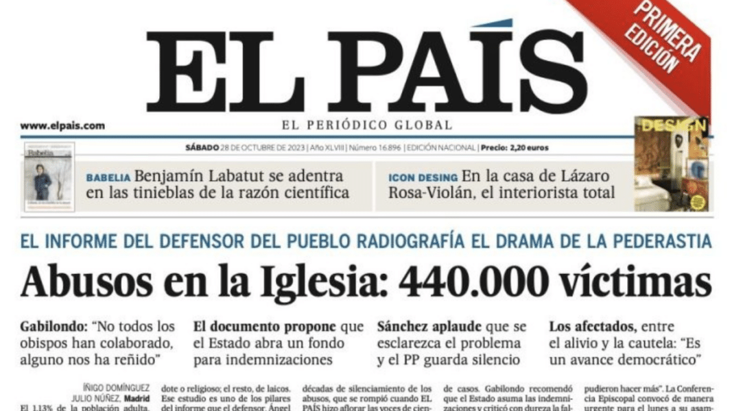 ‘El País’ vuelve a pedir a las diócesis y congregaciones datos sobre denuncias de abusos