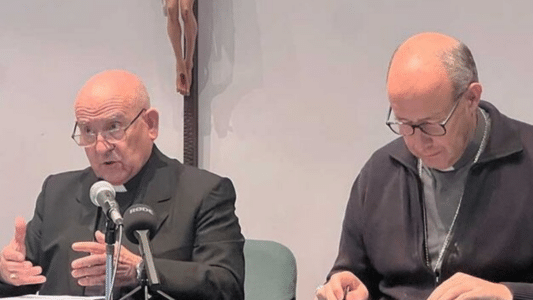 Vicente Jiménez Zamora, arzobispo emérito de Zaragoza y José Antonio Satué, obispo de Teruel