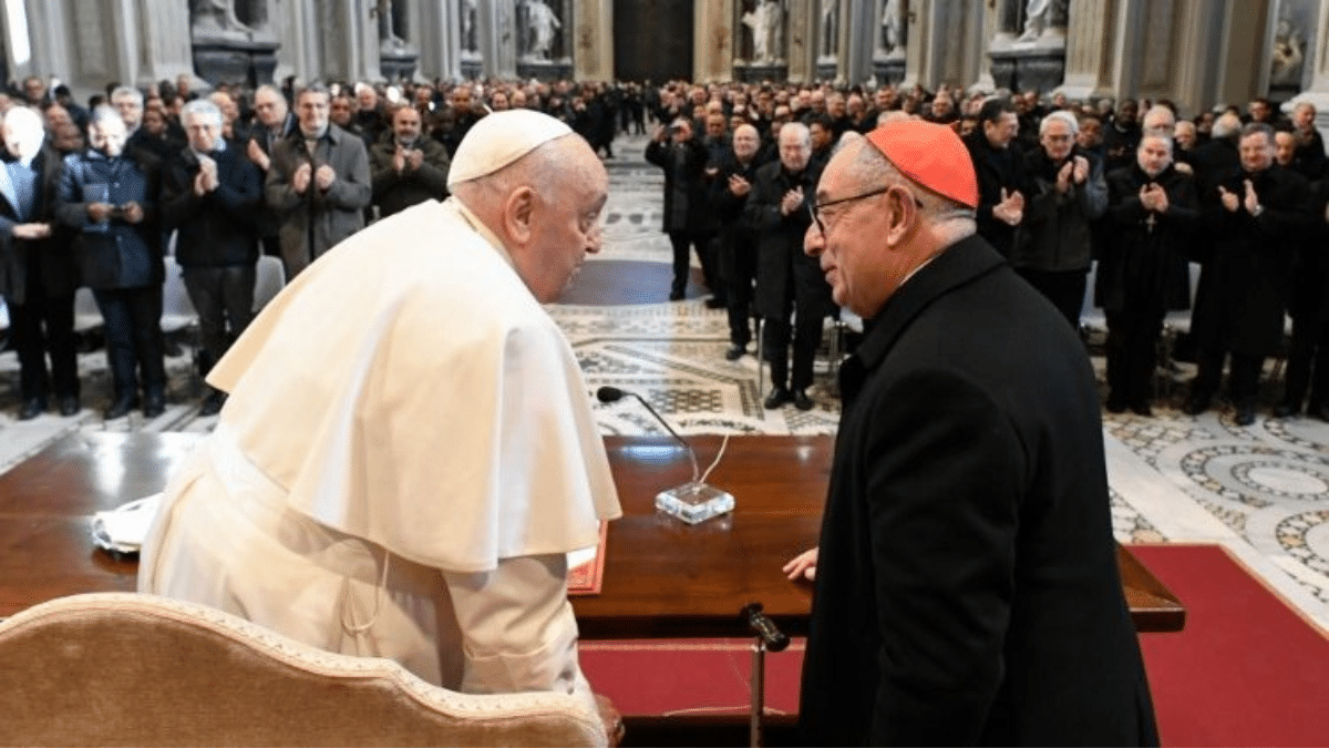 El Papa con el clero de Roma