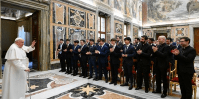 El Papa Francisco con los seminaristas de Madrid