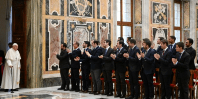 El Papa con los seminaristas de Sevilla