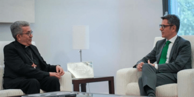 Reunión entre Luis Argüello y el ministro Félix Bolaños