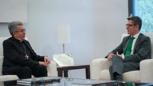 Reunión entre Luis Argüello y el ministro Félix Bolaños