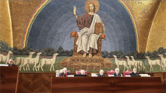 El cardenal Ravasi durante la conferencia en la Pontificia Universidad Lateranense