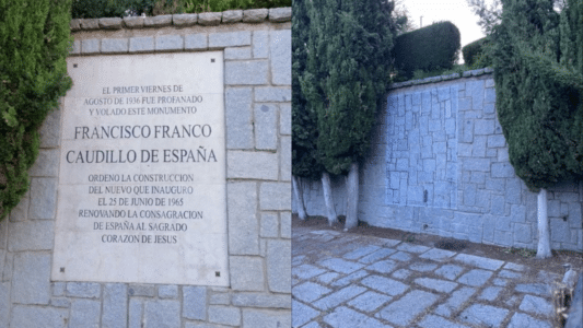 Placa Franco Cerro de los Ángeles