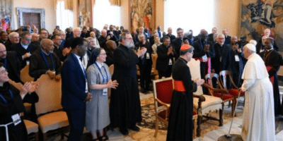 El Papa Francisco con los Directores Nacionales de las Obras Misionales Pontificias