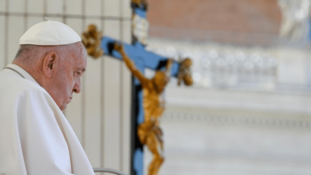 Francisco durante la audiencia de esta mañana