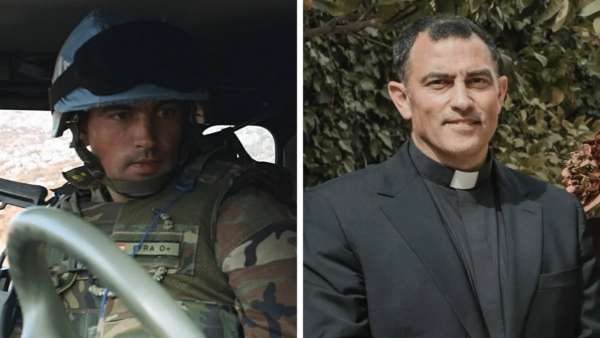 José de la Pisa, en su etapa militar y como sacerdote. El Norte de Castilla