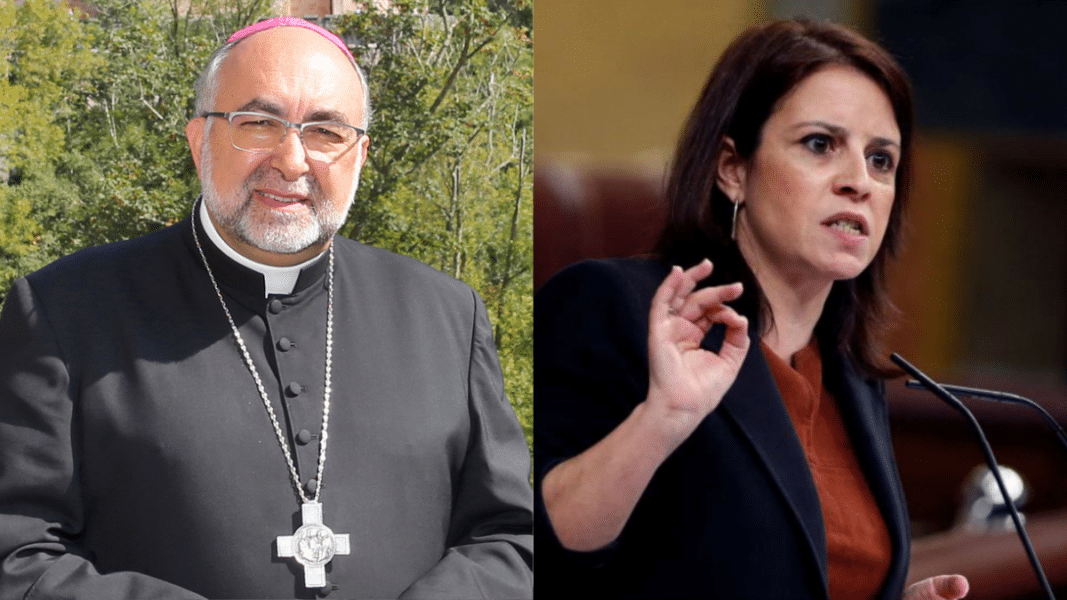 Mons. Jesús Sanz no se deja amedrentar y pone en su sitio a la socialista Adriana Lastra