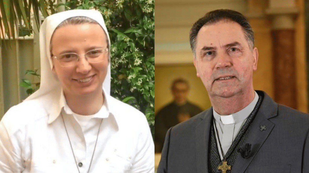 Sor Simona Brambilla y el cardenal Ángel Fernández Artime