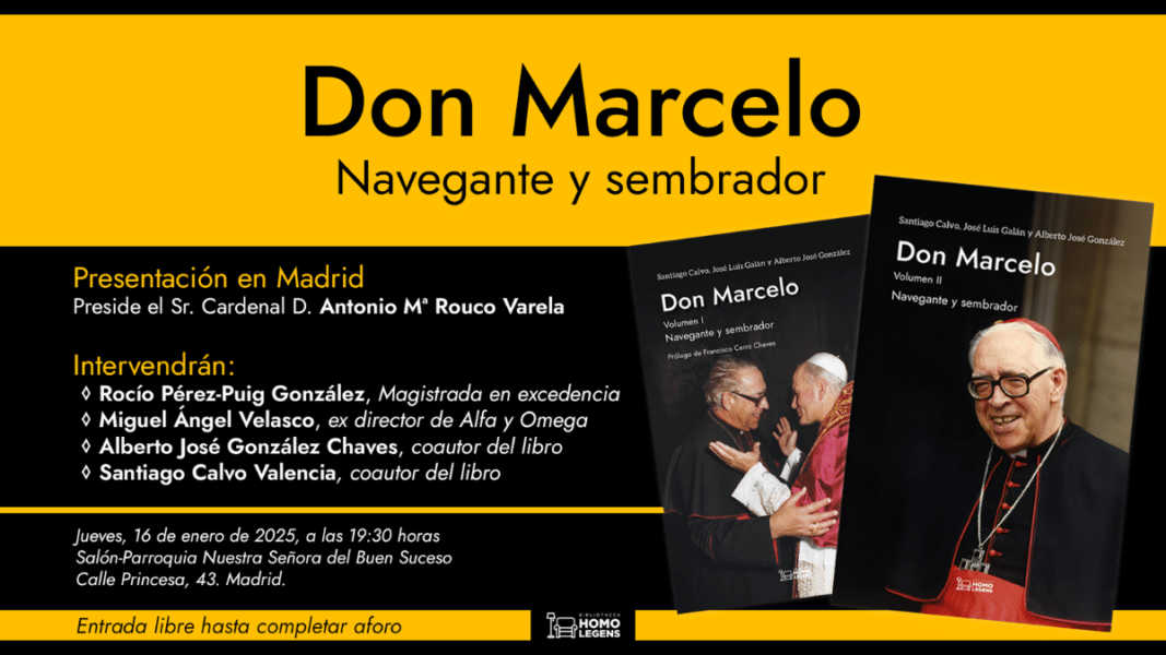 El cardenal Rouco Varela presentará en Madrid el segundo volumen de la biografía de don Marcelo