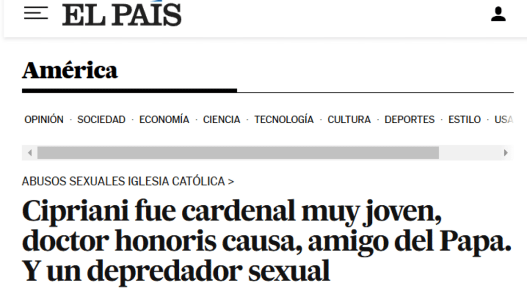 El País y su cruzada contra Cipriani: desinformación, sesgo y credofobia