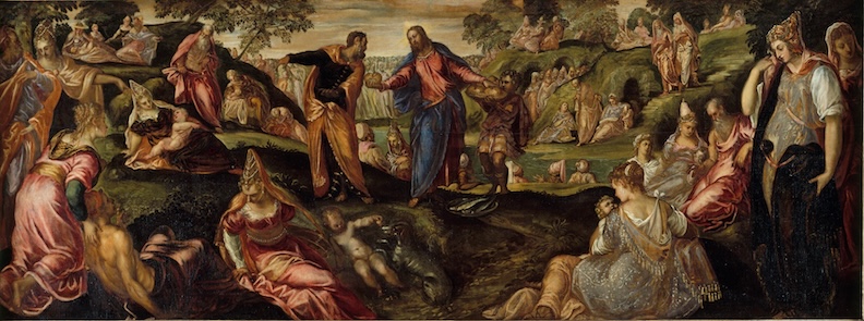 The Miracle of the Loaves and Fishes by Jacopo Tintoretto (Jacopo Robusti), 1545-50 [The MET, New York]
