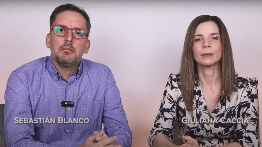 Sebastián Blanco y Giuliana Caccio