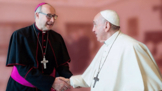 José Antonio Satué y el Papa Francisco